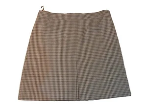 M & S COLLECTION CHECK A LINE MINI SKIRT SZ 18 LONG LINED - Picture 1 of 2