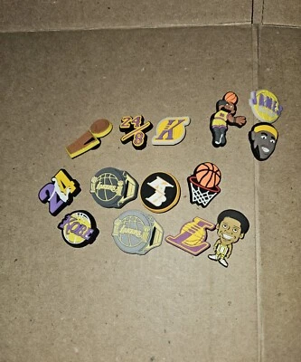 Dijes de cocodrilo para zapatos Kobe Bryant Lebron James de baloncesto 14 piezas Foto 1 de 4