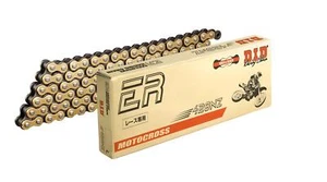 DID 428 NZ Standard Moto Catena Oro/Nero Con 126 Maglie E Chiusura a Clip - Foto 1 di 1
