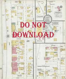 COPY 1901 Map of Bardwell Kentucky - Picture 1 of 1