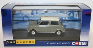 Vanguards 1/43 Scale Diecast VA02537 Morris Mini Cooper MK1 998cc - Grey / White - Picture 1 of 6