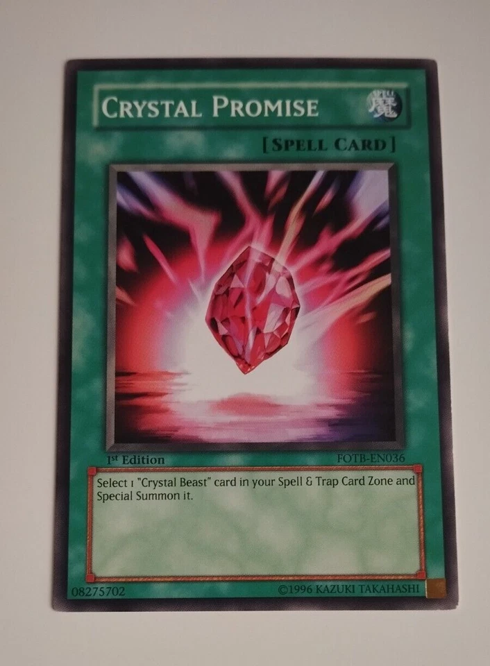 Yu Gi Oh - Crystal Promise - FOTB-EN036 - Common - 1st Edition - Lightly Played - Image 1 of 1