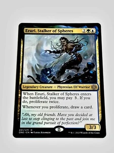 MTG Ezuri Stalker of Spheres 201/271 Rare Magic Legendary Phyrexia Near Mint - Picture 1 of 2
