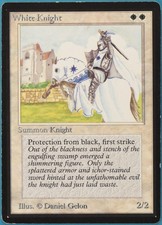 White Knight Beta PLD White Uncommon MAGIC GATHERING CARD (ID# 221479) ABUGames