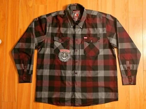 Men's Dixxon The Brawler Long Sleeve Button Down Flannel 3XL NWT - Picture 1 of 10