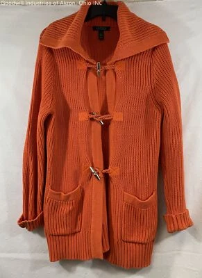 Cárdigan para mujer Gently Loved Lauren Ralph Lauren naranja, talla L Foto 1 de 3