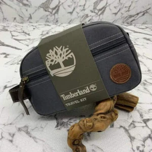 Kit da viaggio uomo Timberland grigio core tela nuovo con etichetta - Foto 1 di 4