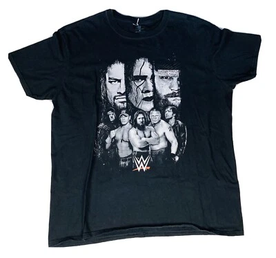 Camiseta de lucha libre XL de las superestrellas de la WWE D. Bryan, Sting, Taker, Lesner, Cena, etc.  Foto 1 de 4