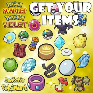 ANY HELD ITEMS POKEMON SCARLET & VIOLET | BATTLE ITEMS BERRIES POKEBALLS & MORE - Picture 1 of 1