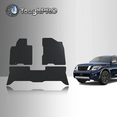 ToughPRO Floor Mats Black For Nissan Armada All Weather Custom Fit 2006-2015 - Image 1 of 4