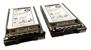 grade a/b PAIR 960GB SAS SSD - RI - 2.5 inch DELL JM8V4 0B32211 HUSMR1610ASS200 - Afbeelding 1 van 2