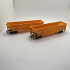 2 Vintage TYCO UNION PACIFIC 4-BAY HOPPERs UP 62040 - HO Scale