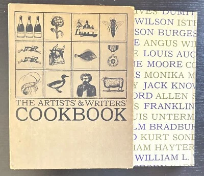 THE ARTIST'S & WRITERS COOKBOOK - 1ST ED. - 1961 - SLIPCASED - ED. SAUSALITO. - Image 1 of 4