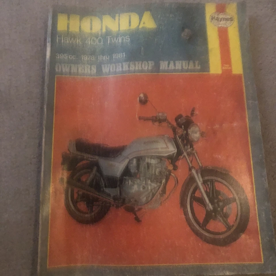 Manual de servicio de taller del propietario Haynes Honda Hawk 400 Twins 395cc 1978-1981 Foto 1 de 4
