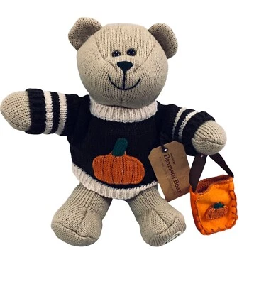 Starbucks coffee Co. 85 Ed. Barista Bear collection 2009 Fall, pumpkin 10" - Image 1 of 4