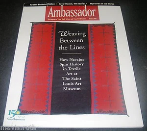 Trans World Airlines TWA Ambassador Magazine ottobre 1997 Navajo Art TRASPORTO - Foto 1 di 3
