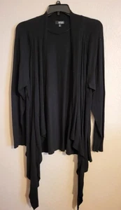 Schwarzer Damenpullover a.n.a. 3x offene Kaskadenfront gebraucht - Bild 1 von 2