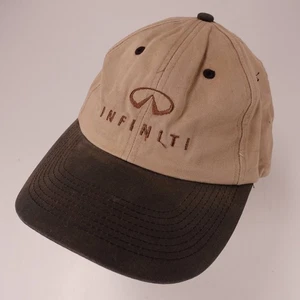 Infiniti Falcon Hat Men's Adjustable Khaki Brown Logo Baseball Cap - Picture 1 of 6