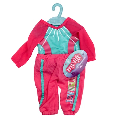 Conjunto de ropa de muñeca My Life As 18 pulgadas rosa gimnasta conjunto de 2 piezas Foto 1 de 4
