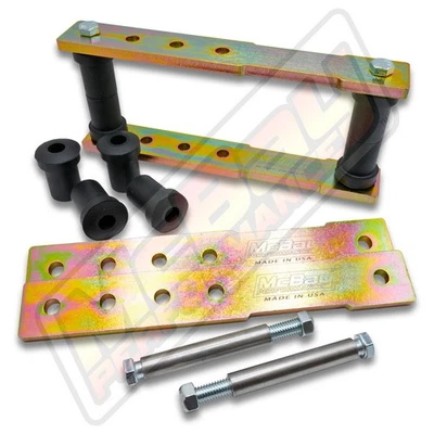 1"-4" Rear 4-Position Adjustable Shackle Lift Kit 60s-70s Ford Mercury Made USA - Image 1 of 4