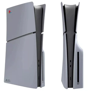 Grey PS5 Slim Disk & Digital Faceplate Limited Edition 30th Anniversary For SONY - Picture 1 of 18
