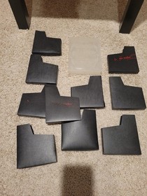 Lot of Nintendo NES black video game sleeves plastic case 11 1980s OEM original