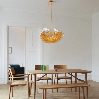 Bird's Nest Chandelier Modern Ceiling Light Pendant Island Hanging Lamp Fixture - Image 1 of 4