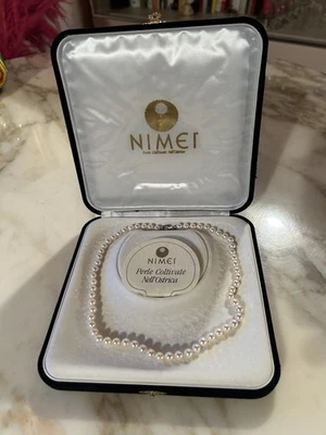Collana di perle Nimei con Chiusura in oro bianco con diamanti - Immagine 1 di 4