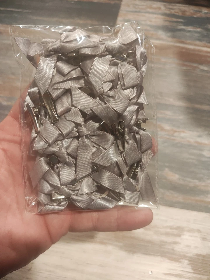 Pinzas para el cabello gris mini moño Foto 1 de 1