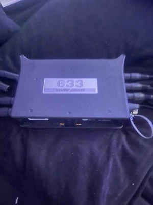 Sound Devices 633 Mixer with additional 3 Channel Preamp and cables - Image 1 of 4