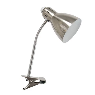 LD2016-BSN Adjustable Flexible Gooseneck Clip Light Desk Lamp, Brushed Nickel - Image 1 of 4