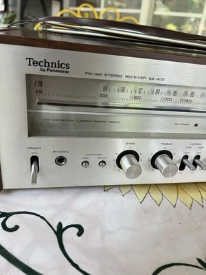 vintage technics stereo receiver SA 400 Good Working Condition  - Image 1 of 4