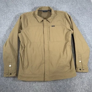 Kuiu Base Camp Cordura Ripstop Jacket Mens XL Brown Full Zip Snap Outdoor Nylon - Picture 1 of 16
