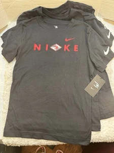 Nike 3Brand Black Short Sleeve T-Shirt for Boys, Size M, 10-12 Years - Picture 1 of 4