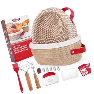 Sauerteig Starterset, Sauerteigbrot Backzubehör, Banneton Brot Proofi... - Bild 1 von 7