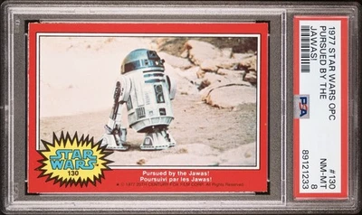 1977 O-PEE-CHEE OPC STAR WARS #130 ARTOO-DETOO R2-D2 JAWAS PSA 8 NM-MINT RARE - Image 1 of 2