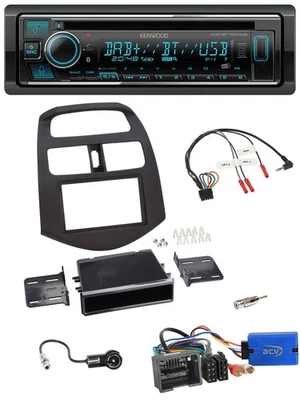 Kenwood Lenkrad Bluetooth DAB USB CD Autoradio für Chevrolet Spark 2013-2015 - Bild 1 von 4