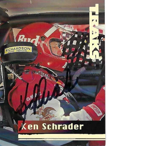 KEN SCHRADER SIGNED 1995 TRAKS RACING #42 - NASCAR - Image 1 of 1