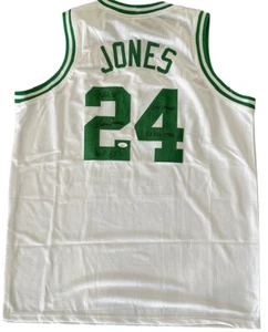 Sam Jones Autographed Boston Celtics Custom XL Jersey (JSA) - Picture 1 of 3