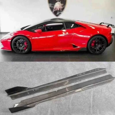 FALDA LATERAL DE FIBRA DE CARBONO PARA LAMBORGHINI HURACAN LP580 LP610 Foto 1 de 3