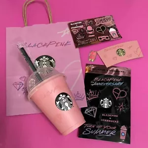 Blackpink limited Starbucks Reusable Cup K-POP New ASIA Exclusive USA IN HAND - Picture 1 of 1