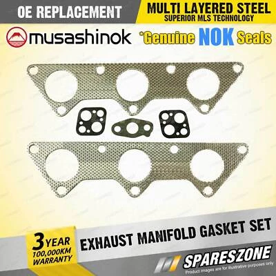 Exhaust Manifold Gasket Set for Mitsubishi Challenger PA Magna TE TH TJ TL TW V6 - image 1 of 2