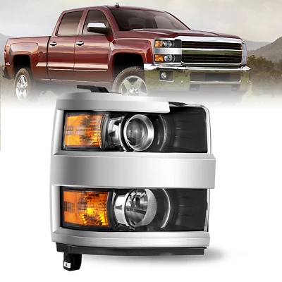 Farol lateral do passageiro cromado 15-19 para 2015-2019 Chevy Silverado 2500 3500 HD - Imagem 1 de 4