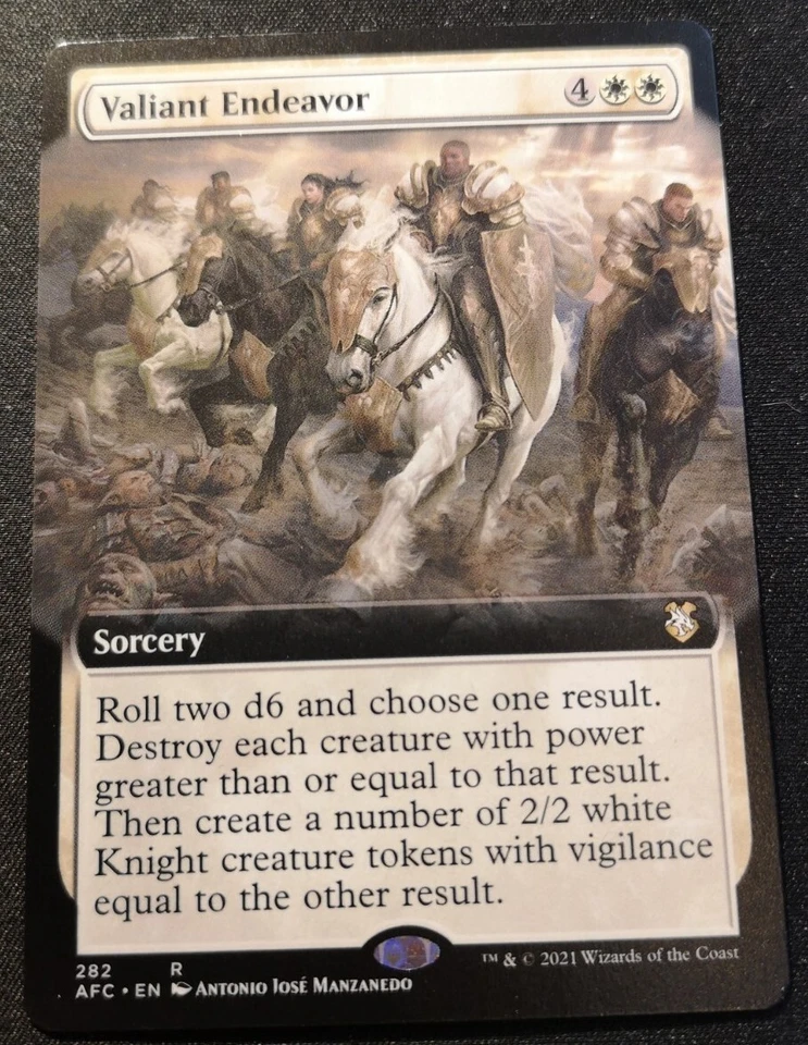 Valiant Endeavor - Extended Art - AFC - MTG - NM - EN - 282 - Image 1 of 1