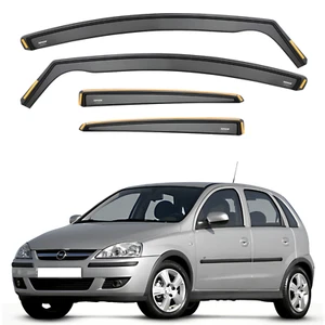 ISPEED Wind Deflectors for Vauxhall Corsa C 2000-2006 5-Door Hatchback 4pc Set - Picture 1 of 9