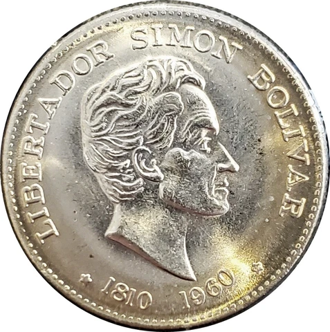 COLOMBIA 50 CENTAVOS ~ 1810-1960 SESQUICENTENNIAL ~ CHOICE UNCIRCULATED COIN Cover
