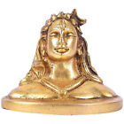 Traditional Brass Maha Shiva Adiyogi Idol For Car Dashboard & Office Decoration