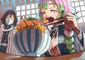 Alfombra de escritorio cosida para juegos anime kimetsu no yaiba iguro obanai kaburamaru kanroji - Imagen 1 de 1