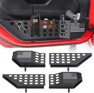 Caja de almacenamiento de bolsillo de puerta delantera de metal Jeep Wrangler JL JLU 4XE 2018-2025 Gladiator - Imagen 1 de 9