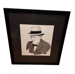 Arte de medios mixtos Winston Churchhill Woodstock NY artista abstracto Edward Berkise - Imagen 1 de 4